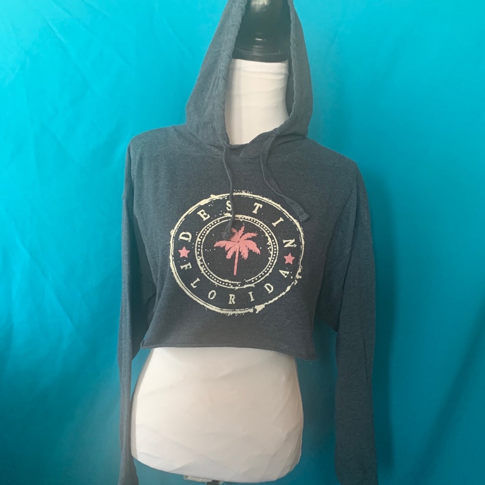 ❤️ Miami Style Florida Cropped Hoodie size L